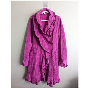 Vintage Rain Ruffle Trench